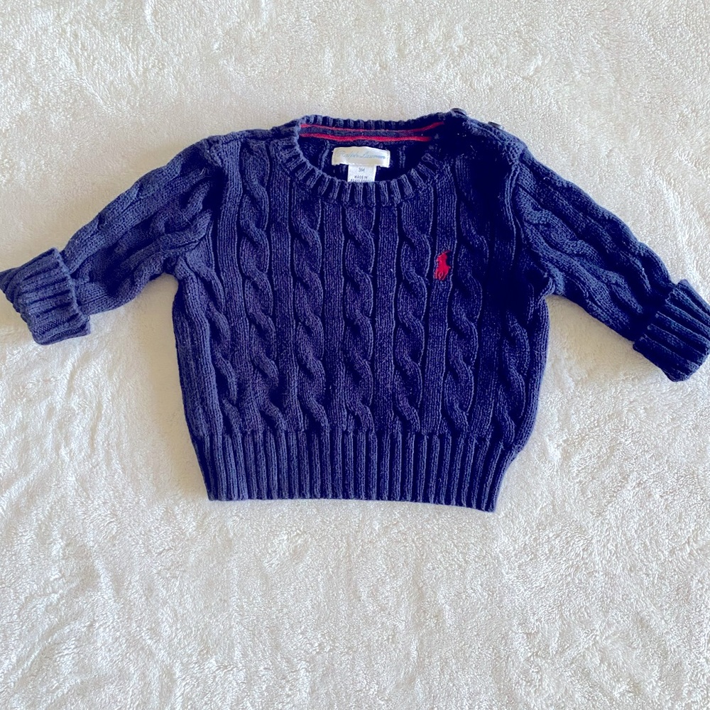 Knitted Ralph Lauren Infant Sweater